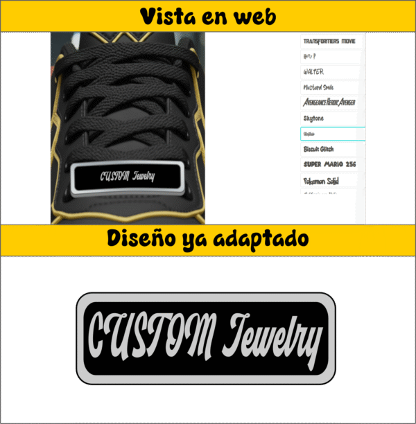 CUSTOM 12/15 caracteres